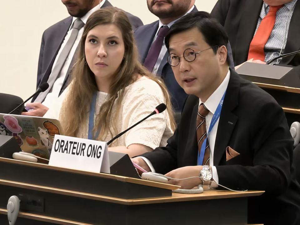 有片-何建宗联合国人权理事会发言-香港司法程序严谨公正-完全彰显法治精神